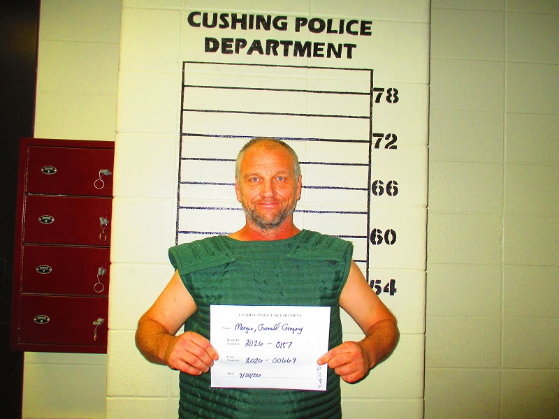 Cushing man jailed on domestic violence charge